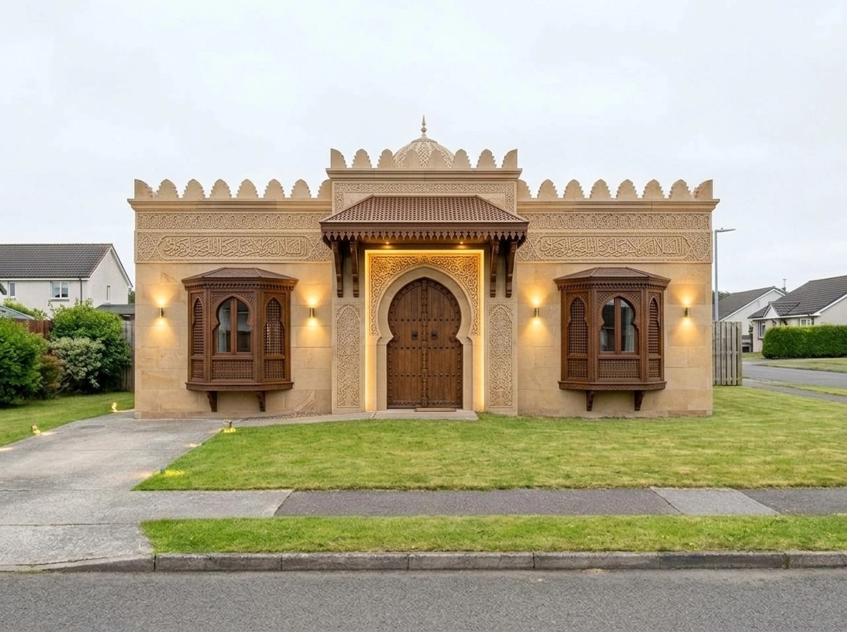 Arabian Facade Facade design — facade photo by GenRoom AI