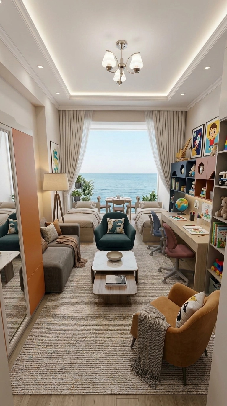 Interior design in Contemporary style — Living Room by GenRoom AI