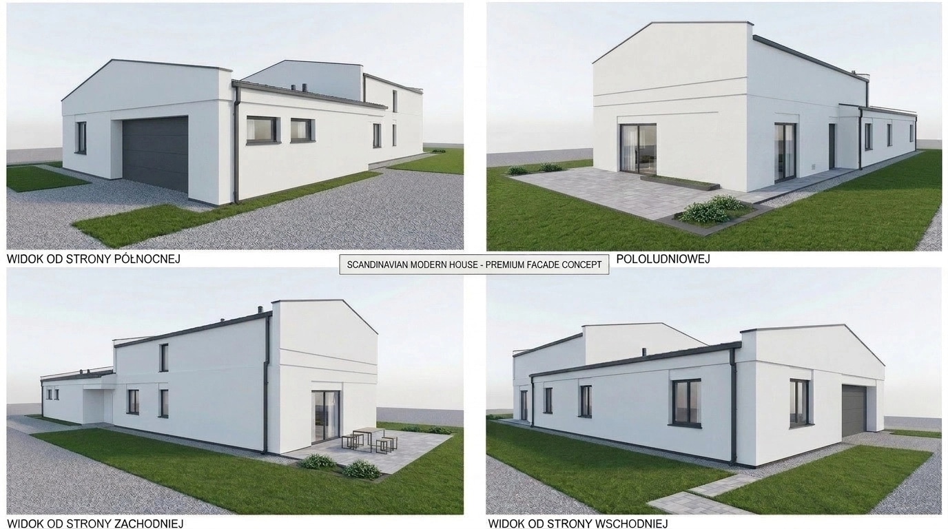 Scandinavian Facade Facade design — facade photo by GenRoom AI