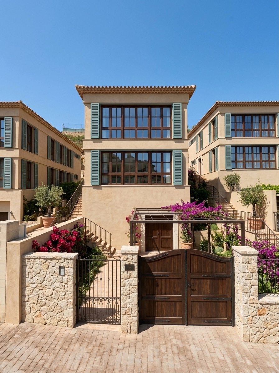 Mediterranean Facade Facade design — facade photo by GenRoom AI