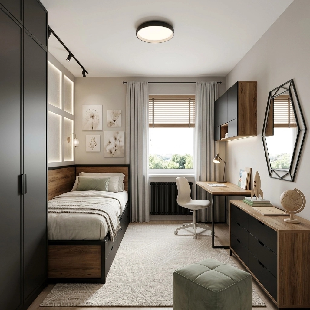 Interior design in Loft / Industrial style — Kids Room by GenRoom AI