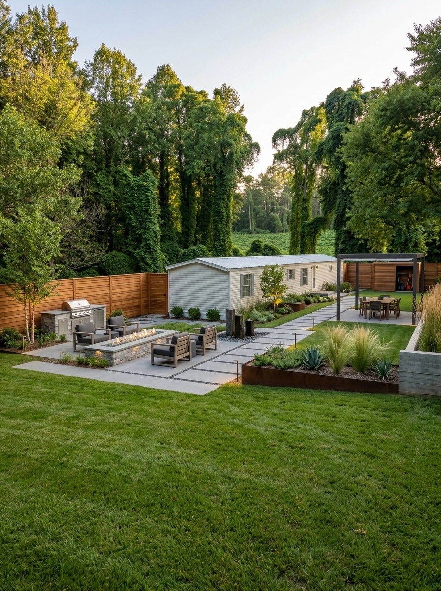 Landscape design in Contemporary Yard style — Yard by GenRoom AI
