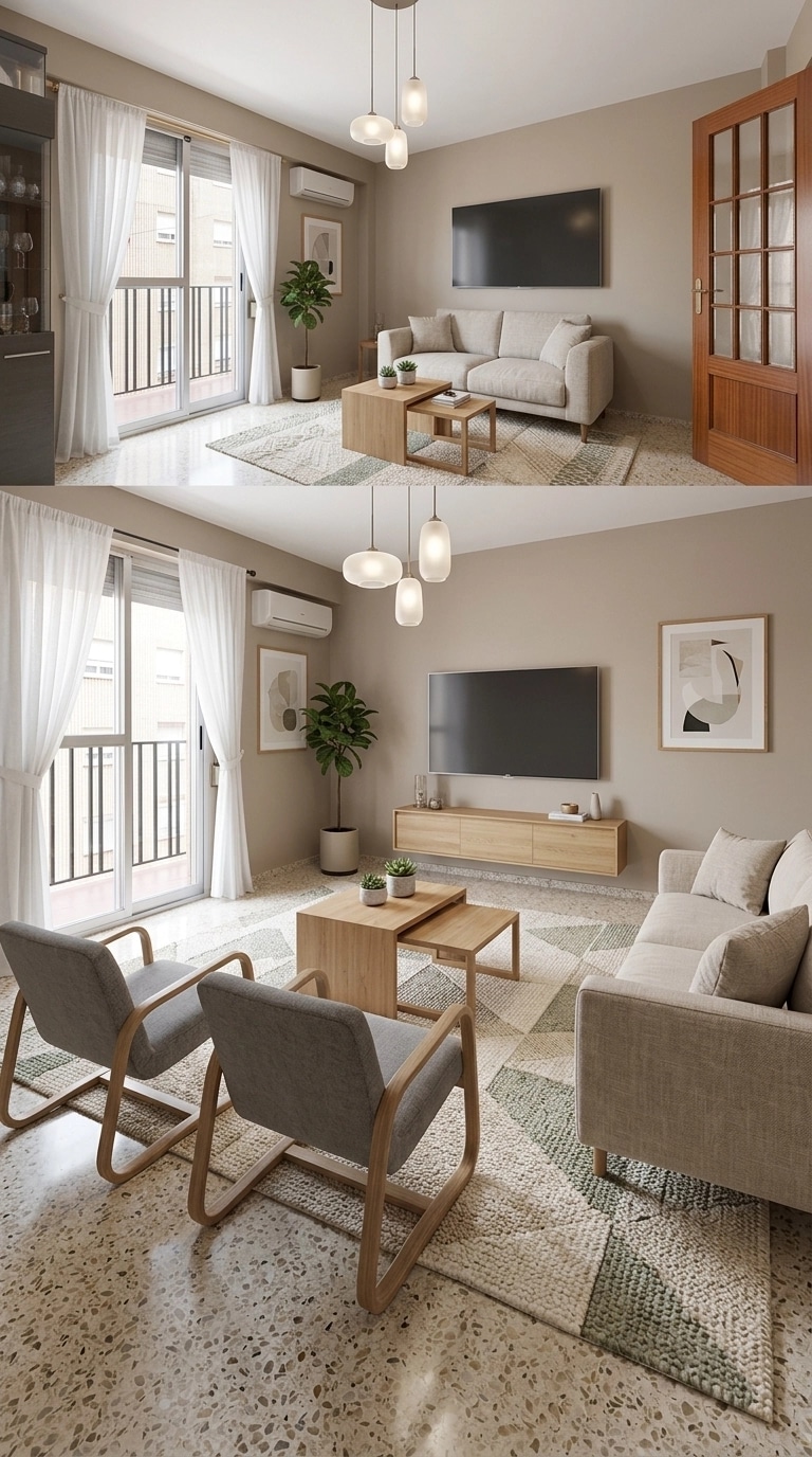 Interior design in Scandinavian style — Living Room by GenRoom AI