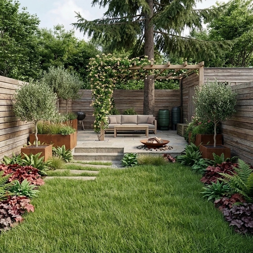 Landscape design in Eco Natural Garden style — Yard by GenRoom AI