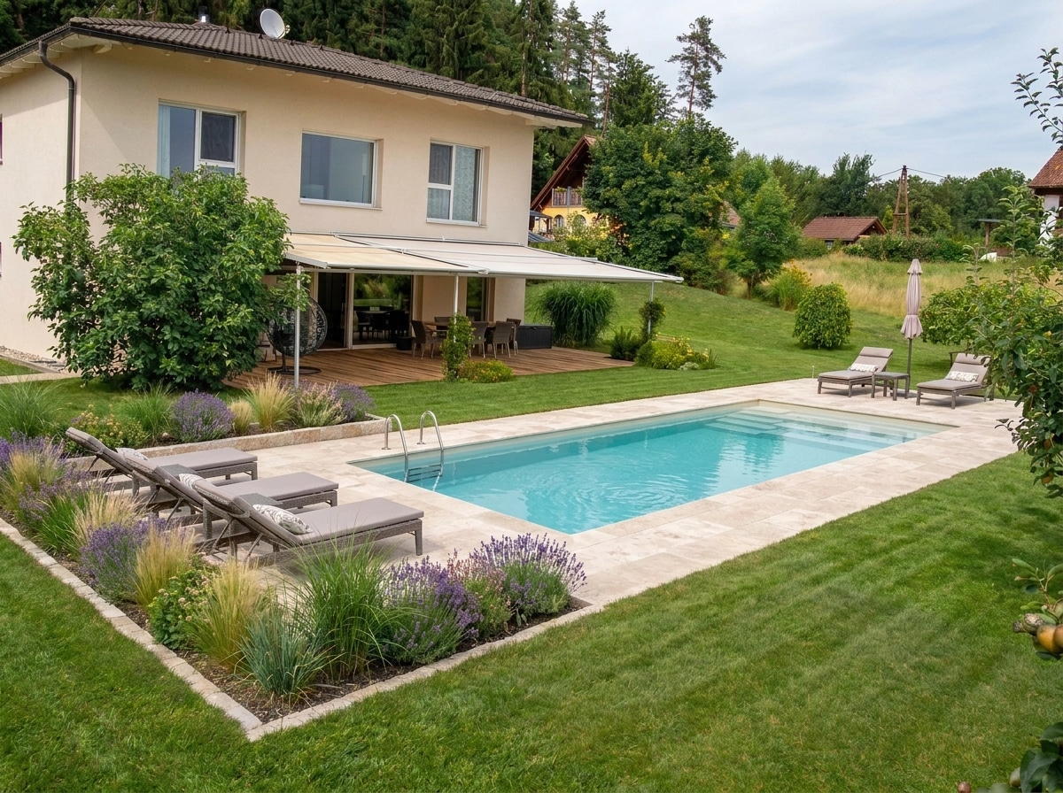Yard design in no_style style — photo by GenRoom AI
