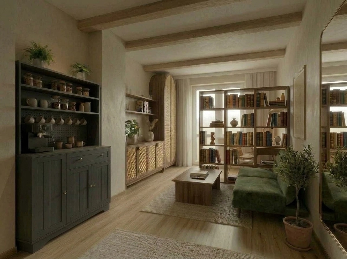 Minimalism Living Room design — interior photo by GenRoom AI