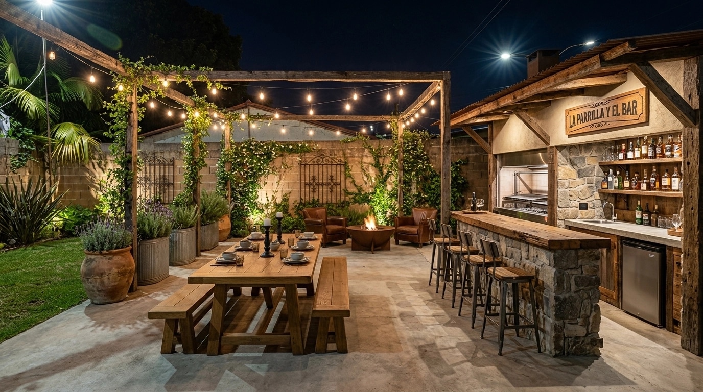 Country Rustic Garden Yard design — yard photo by GenRoom AI