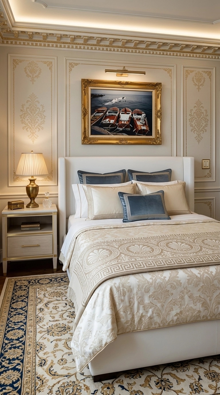 Interior design in Neoclassic style — Bedroom by GenRoom AI