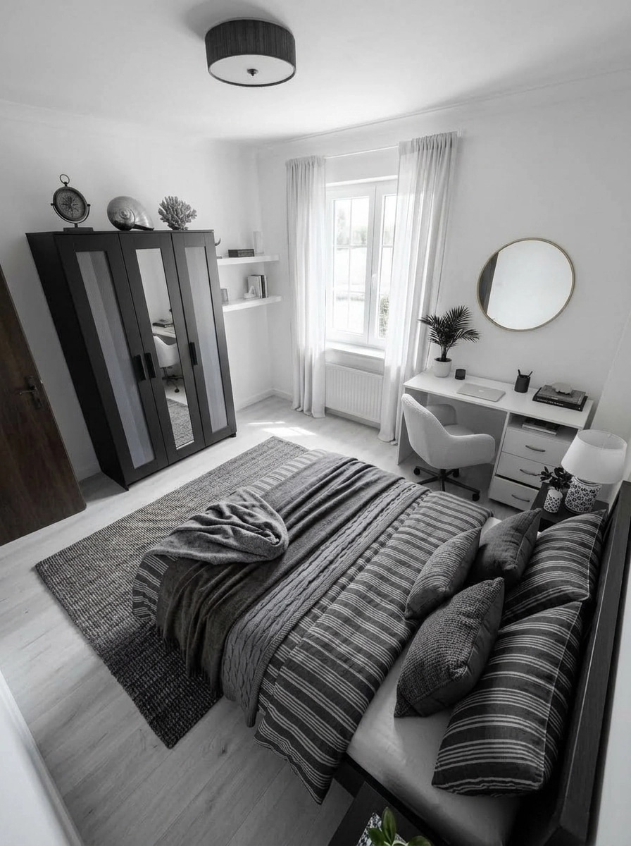 Interior design in Coastal / Hamptons style — Bedroom by GenRoom AI