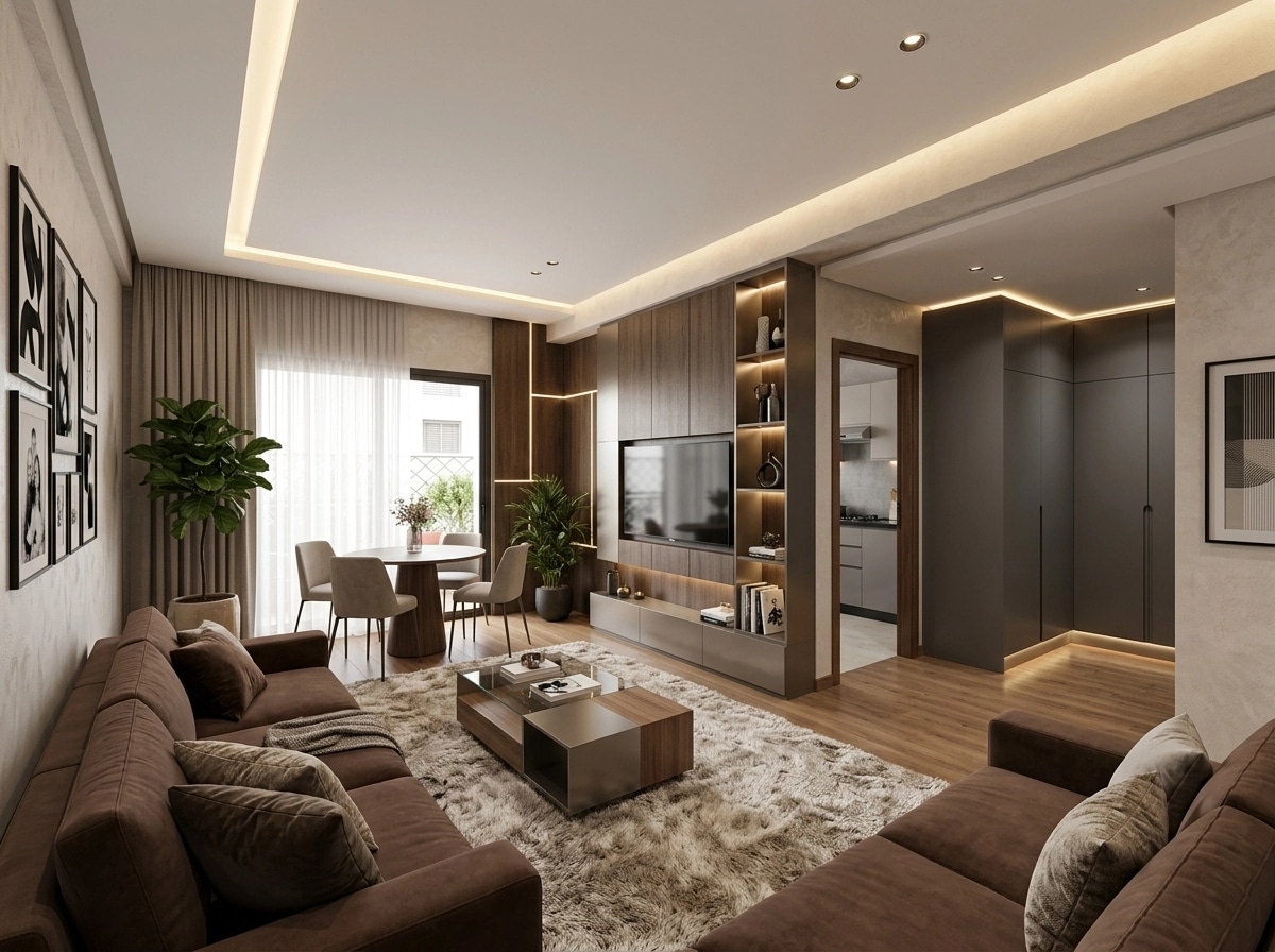 Interior design in Contemporary style — Living Room by GenRoom AI