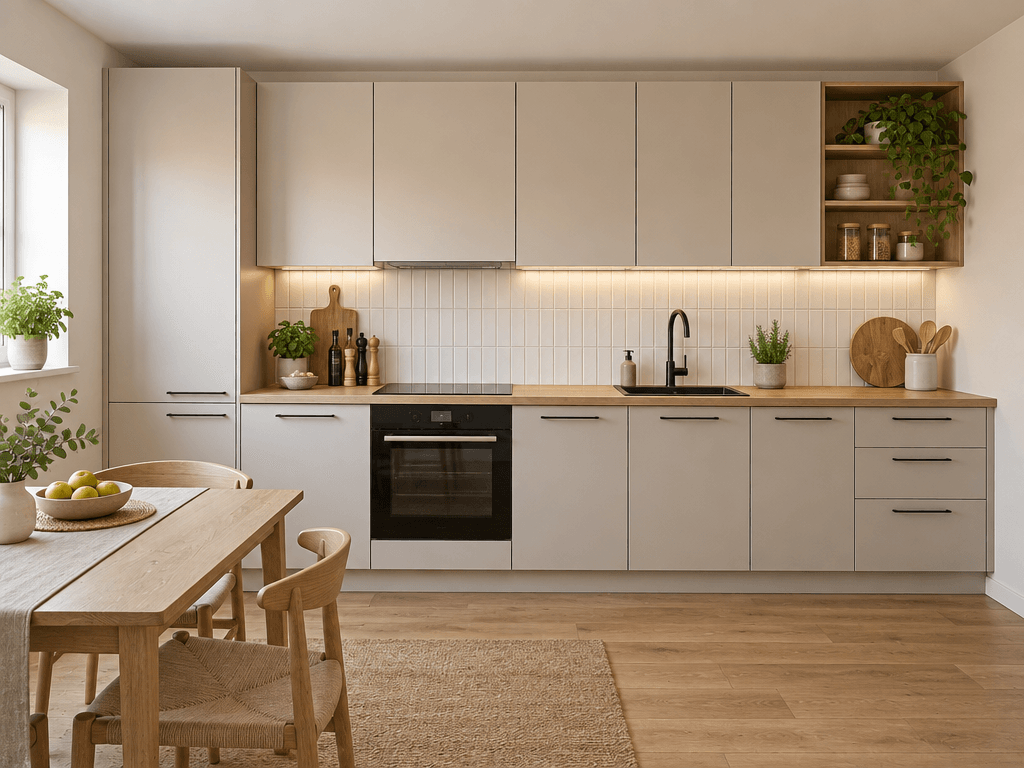 Scandinavian Kitchen design — interior photo by GenRoom AI
