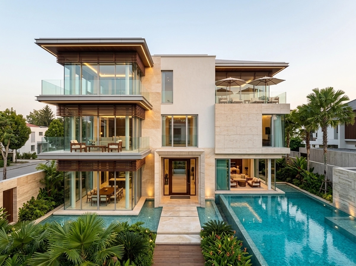 Contemporary Facade Facade design — facade photo by GenRoom AI