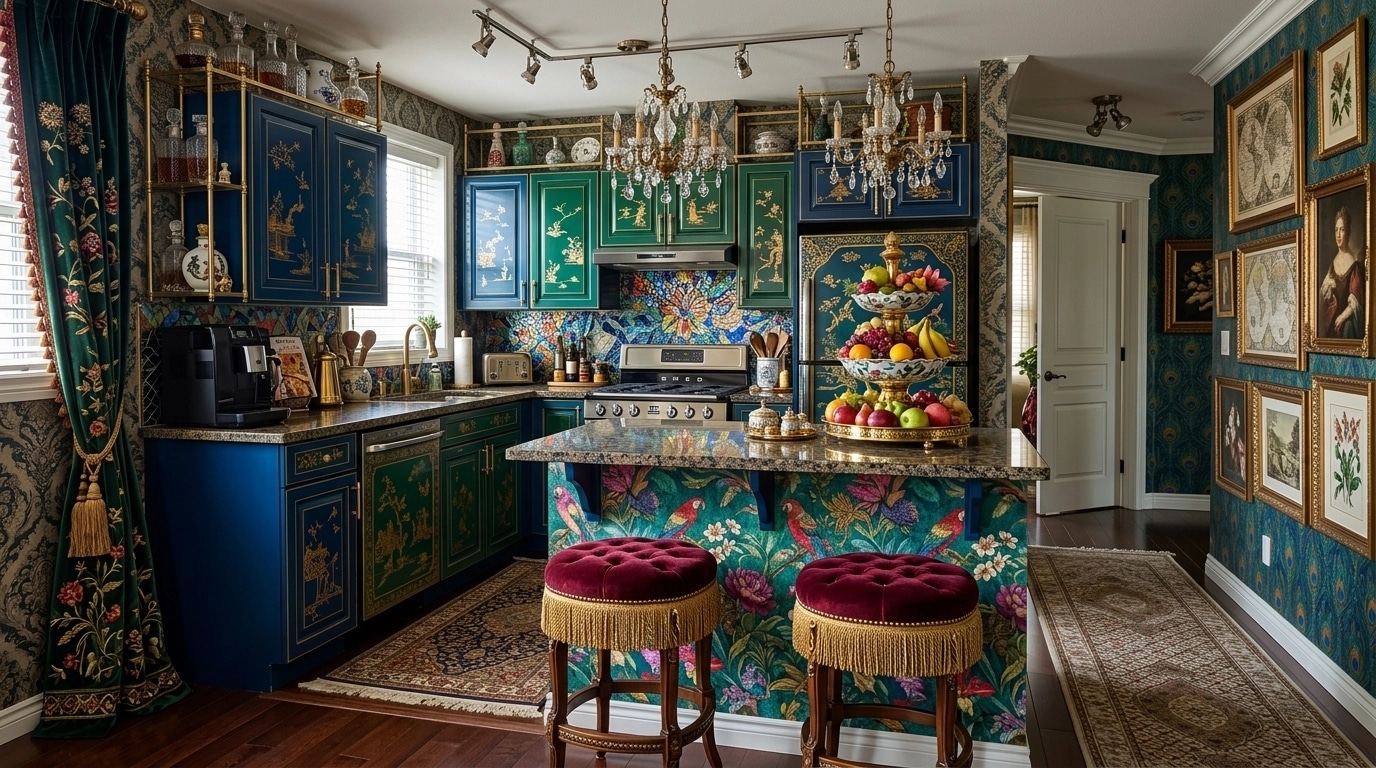 Interior design in Maximalist style — Kitchen by GenRoom AI