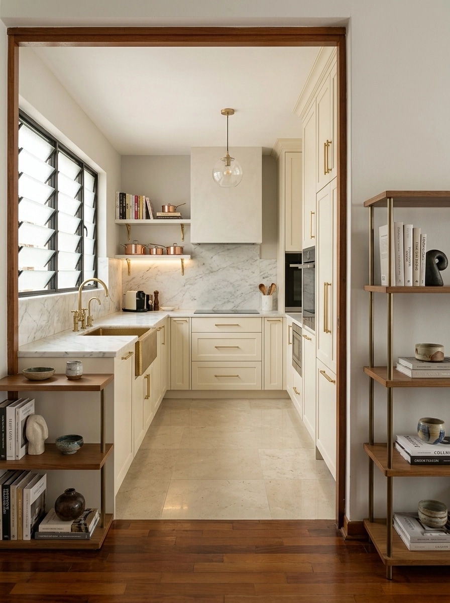 Transitional Kitchen design — interior photo by GenRoom AI