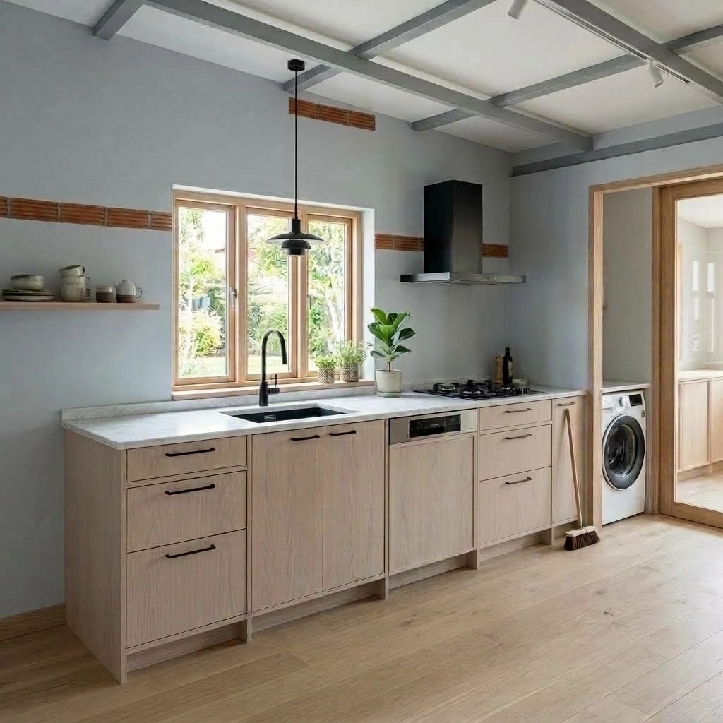 Scandinavian Dapur design — interior photo by GenRoom AI