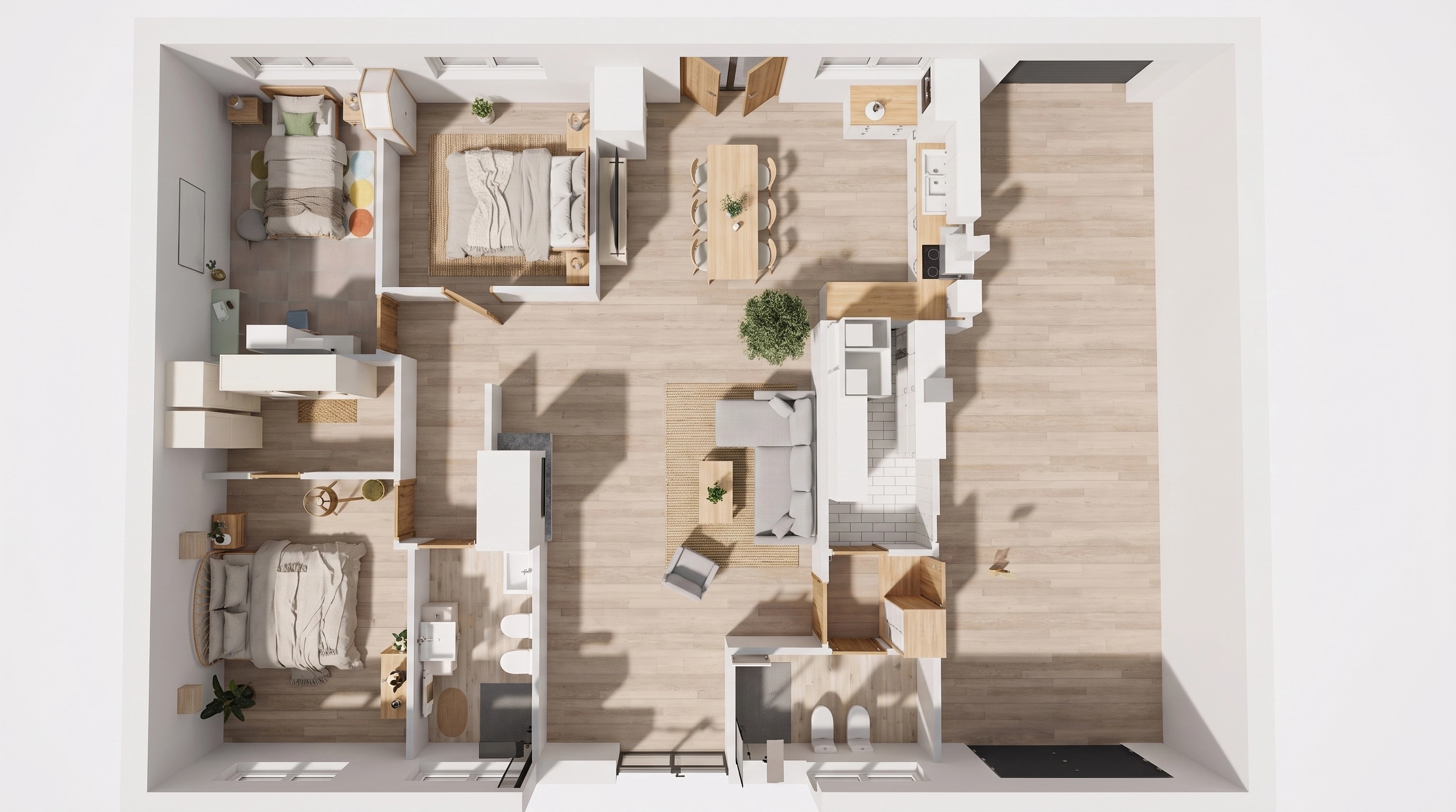 Scandinavian Living Room design — interior photo by GenRoom AI