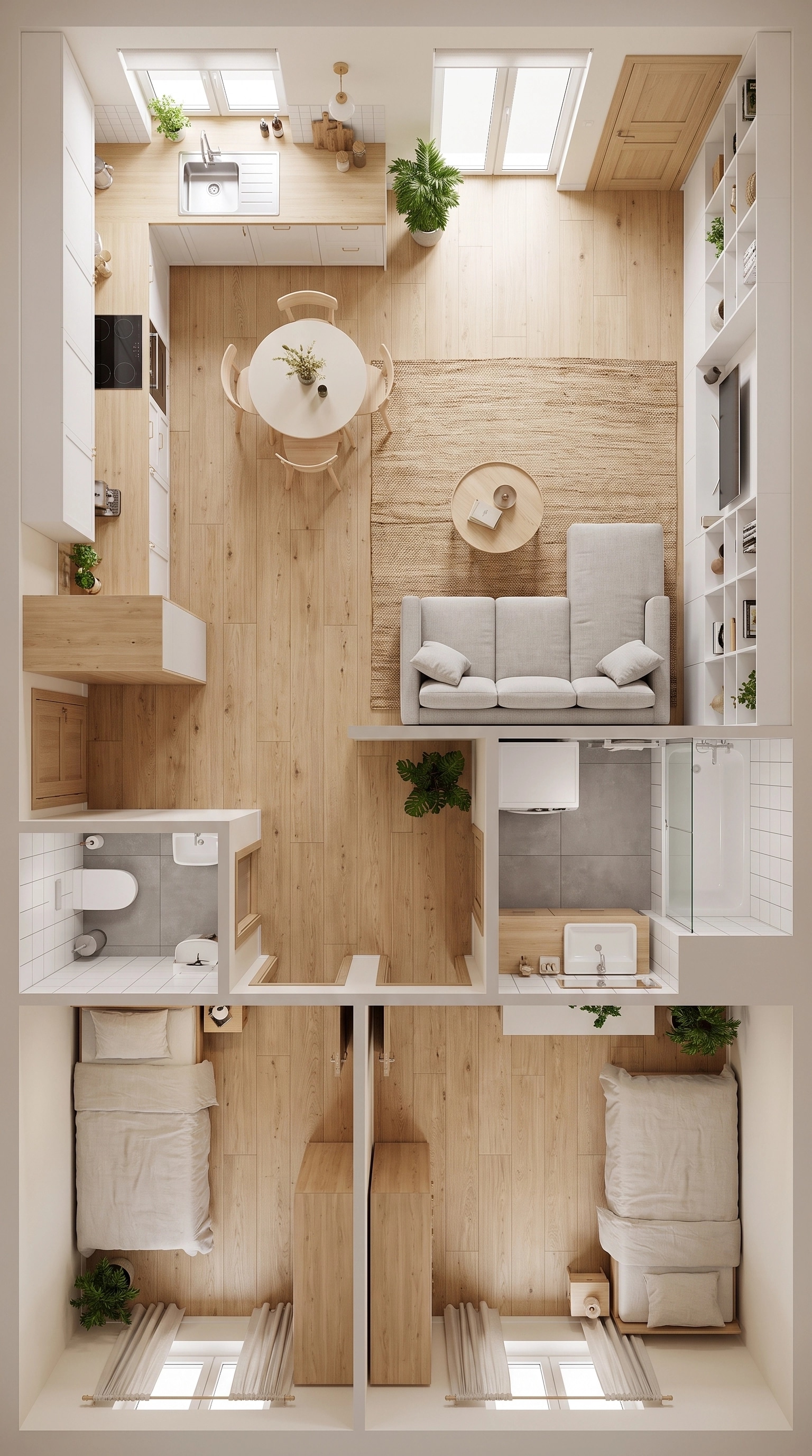 Scandinavian Living Room design — interior photo by GenRoom AI