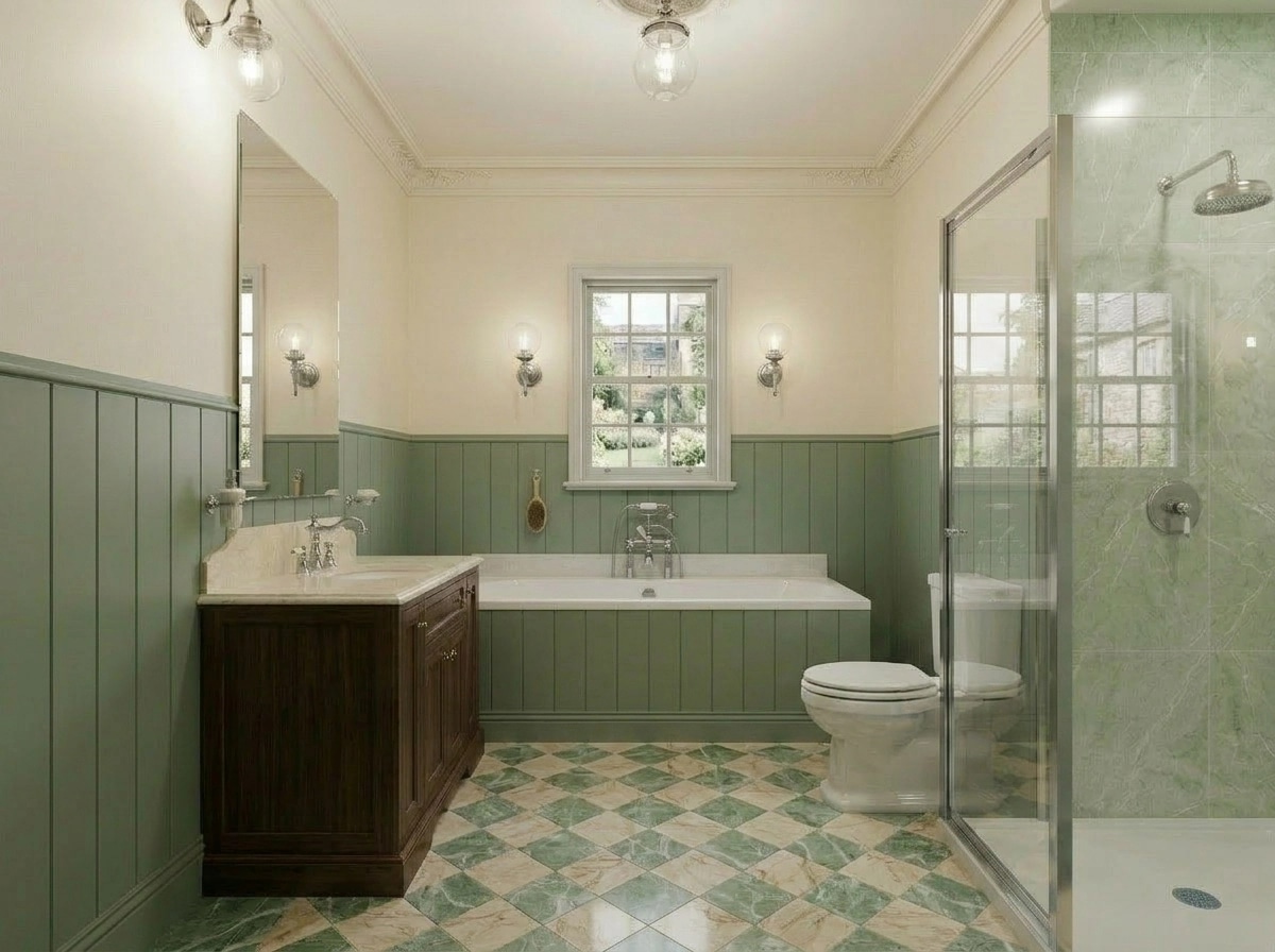 Classic Bathroom design — interior photo by GenRoom AI