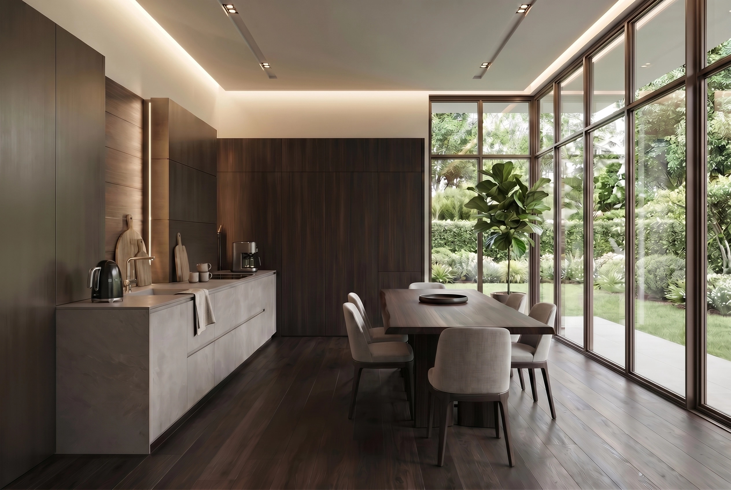 Interior design in Contemporary style — Kitchen by GenRoom AI