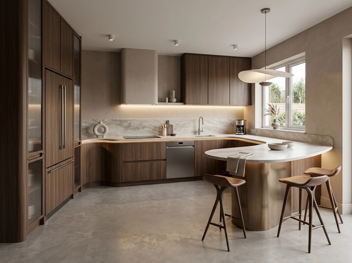 Interior design in Contemporary style — Kitchen by GenRoom AI