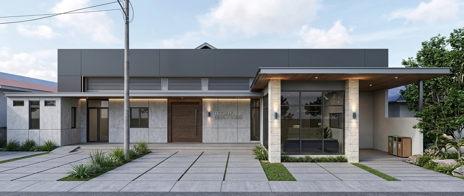Contemporary Facade Facade design — facade photo by GenRoom AI