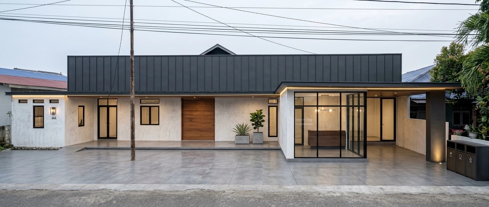 Minimalist Facade Facade design — facade photo by GenRoom AI