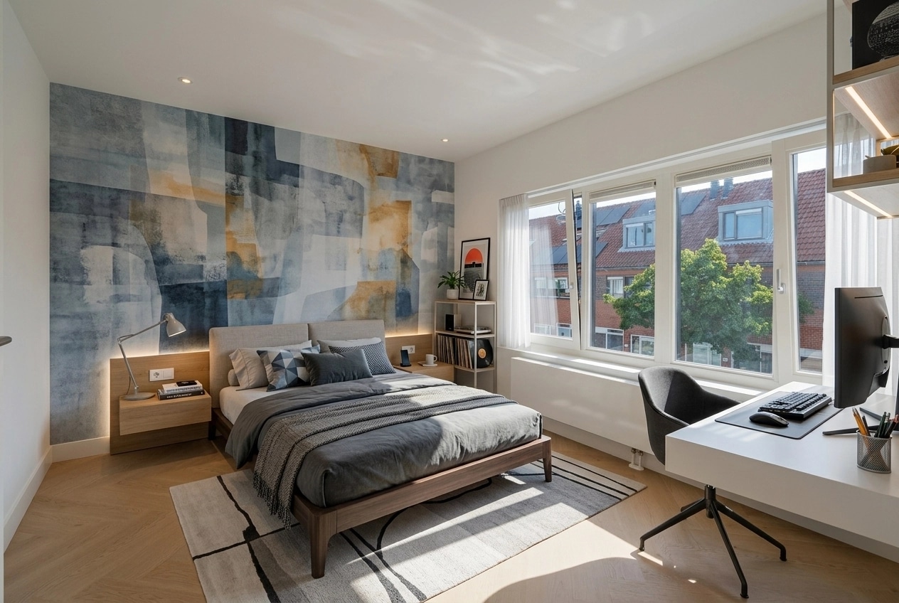 Contemporary Bedroom design — interior photo by GenRoom AI