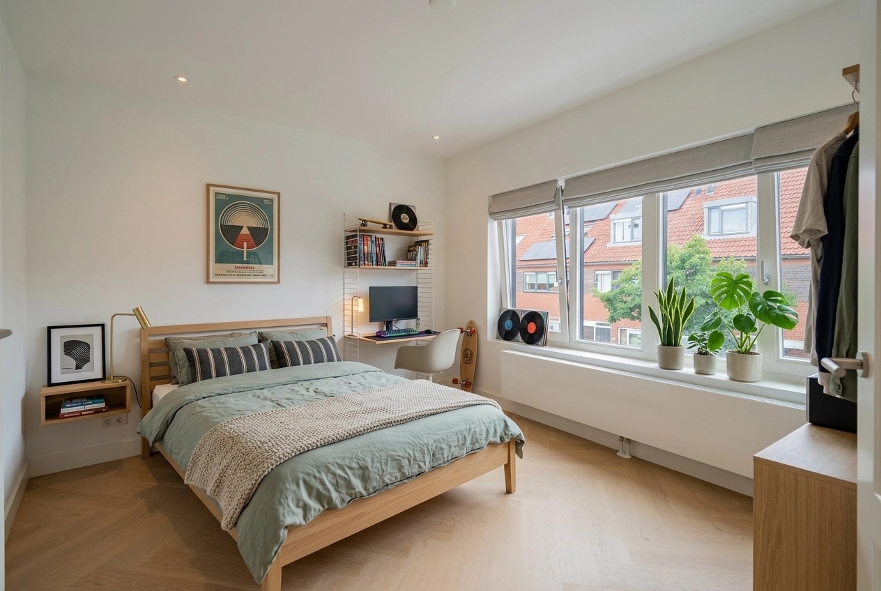 Interior design in Scandinavian style — Bedroom by GenRoom AI