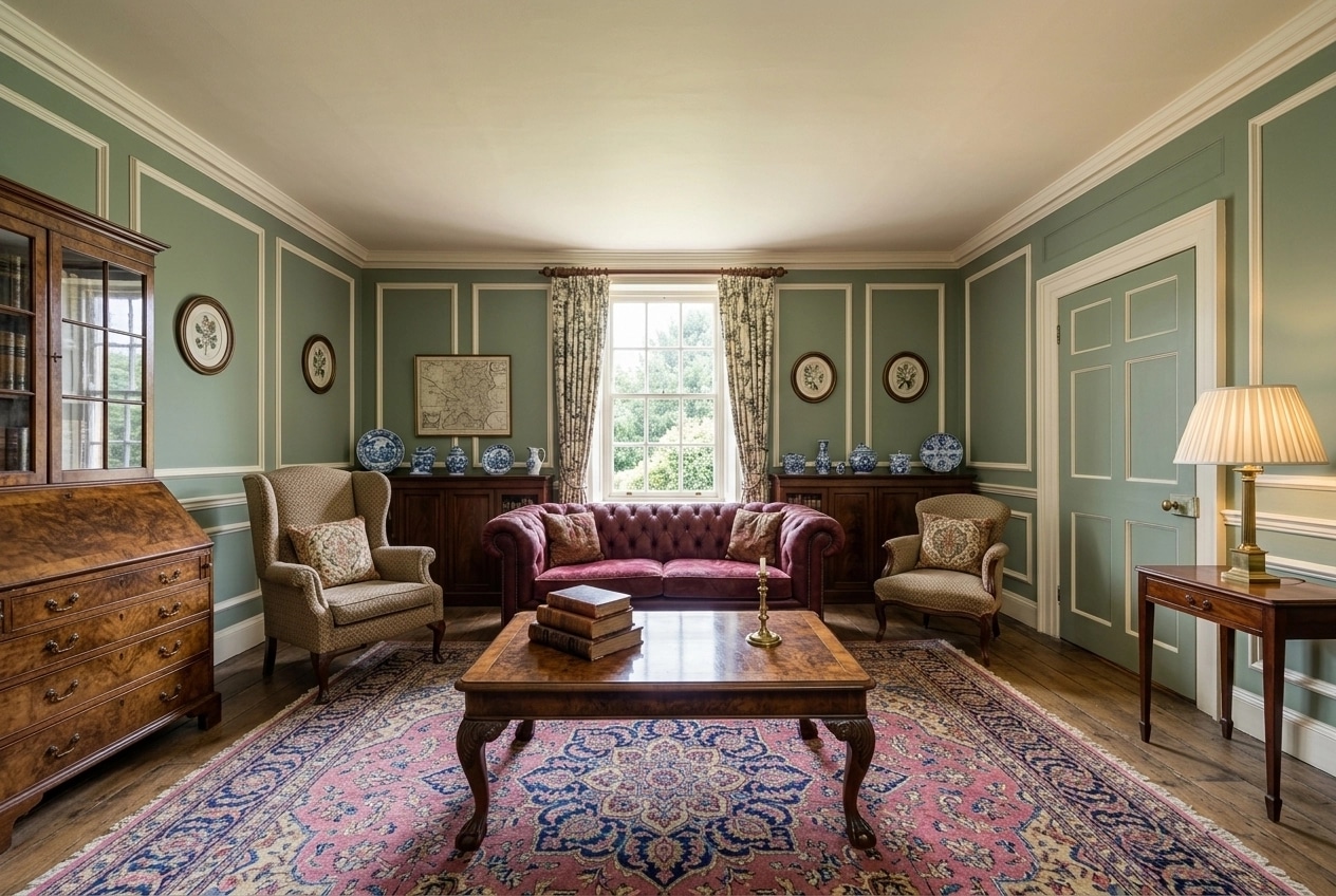 Interior design in British style — Living Room by GenRoom AI