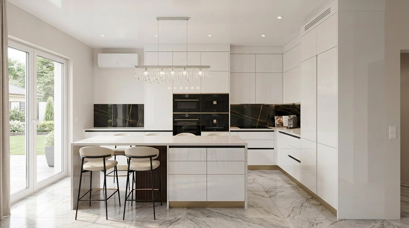 Interior design in Contemporary style — Kitchen by GenRoom AI