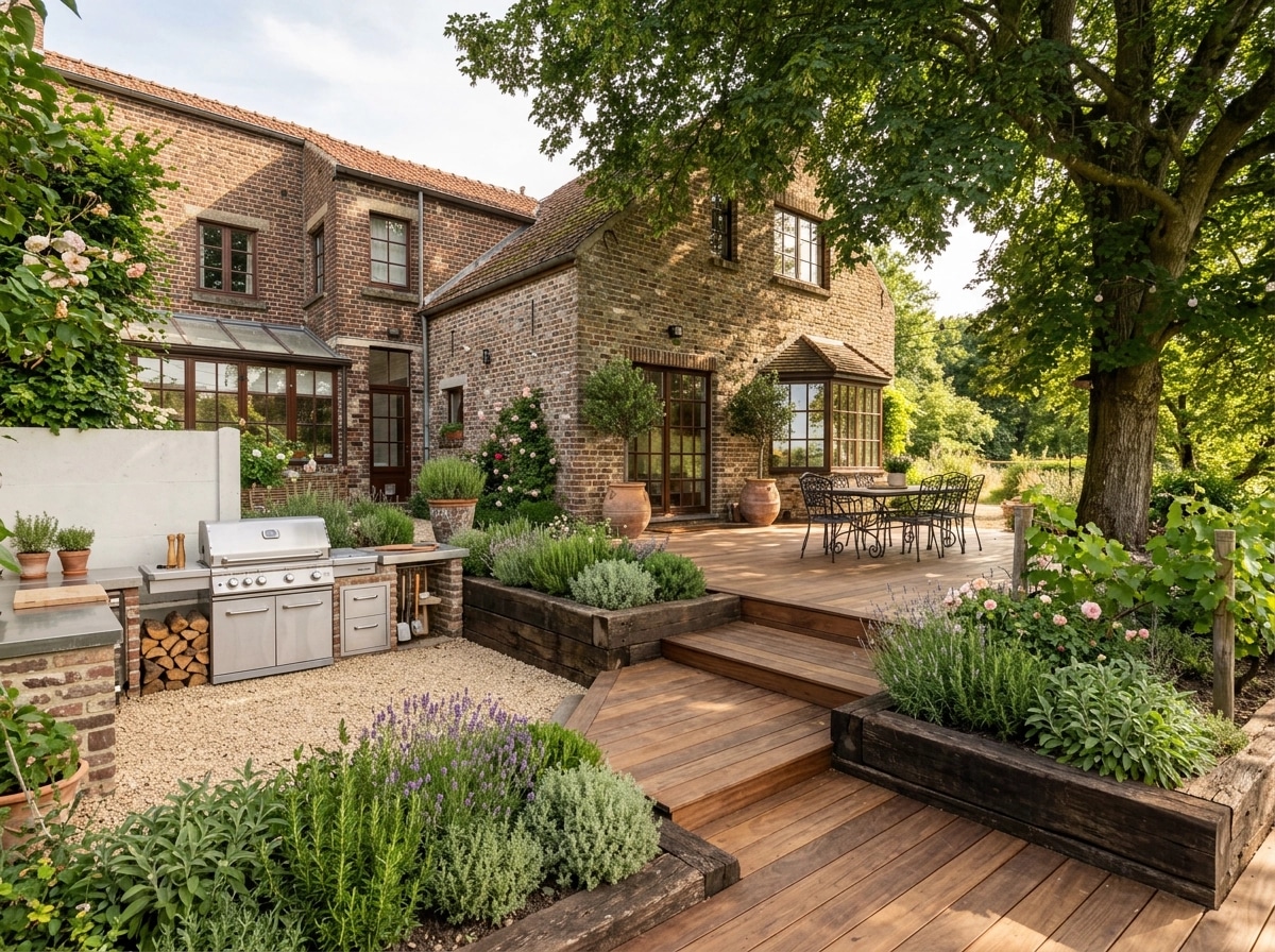 Landscape design in Provence Garden style — Yard by GenRoom AI