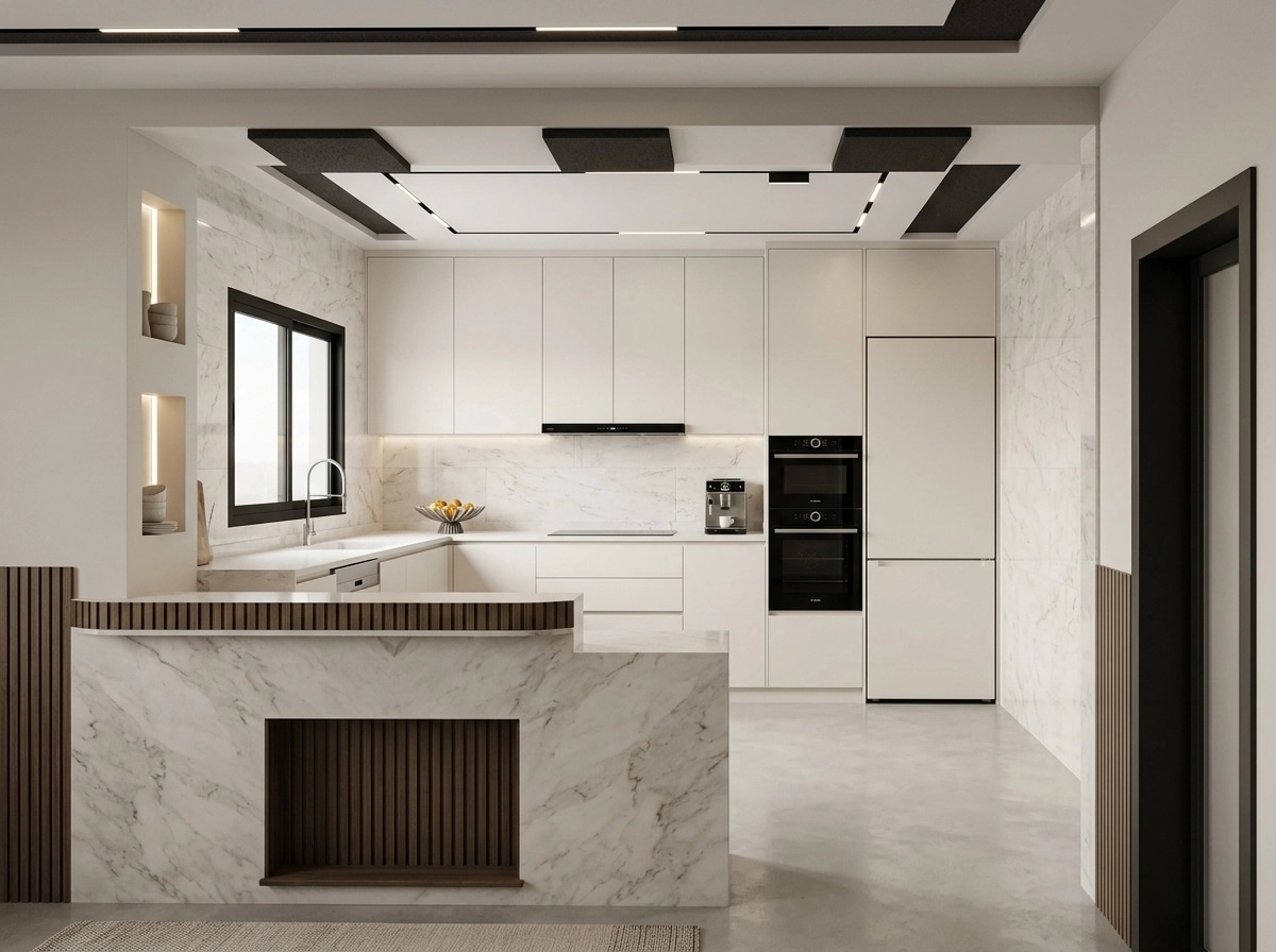 Minimalism Kitchen design — interior photo by GenRoom AI