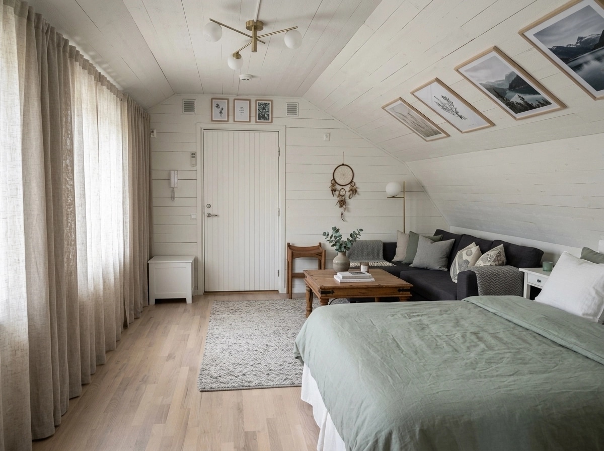 Interior design in Scandinavian style — Living Room by GenRoom AI