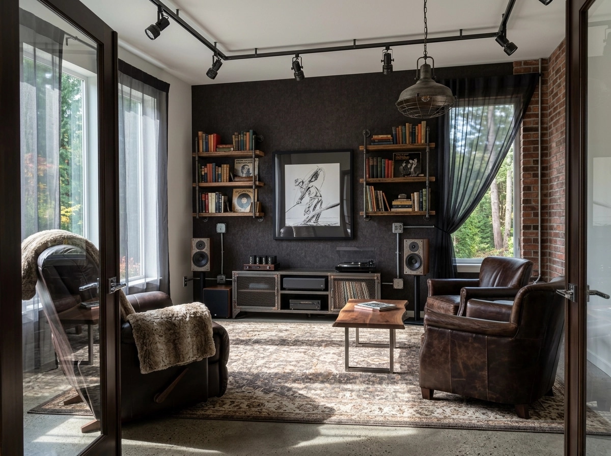 Интерьер дизайны Loft / Industrial стилінде — GenRoom AI жасаған other