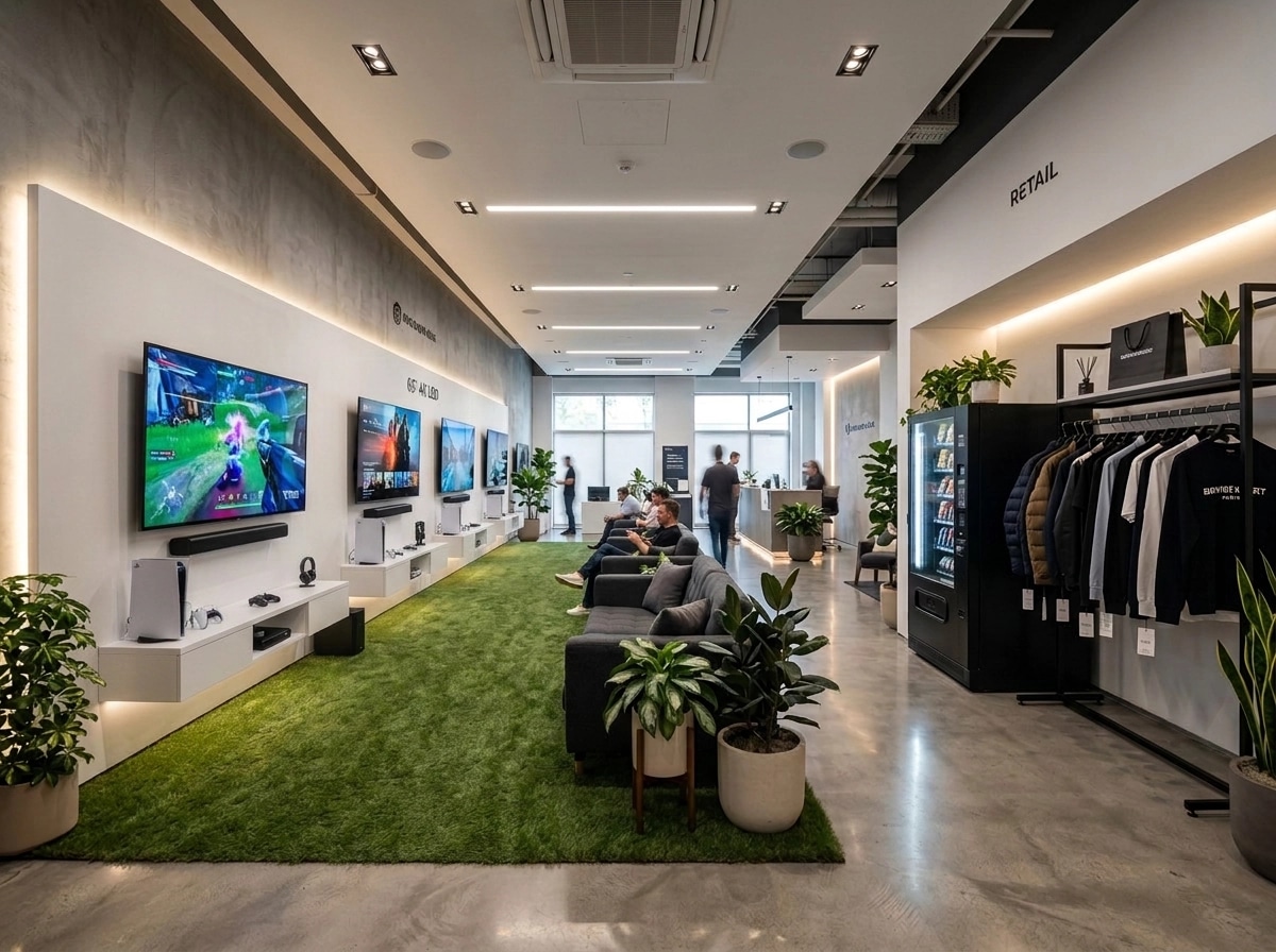Interior design in Minimalism style — showroom by GenRoom AI