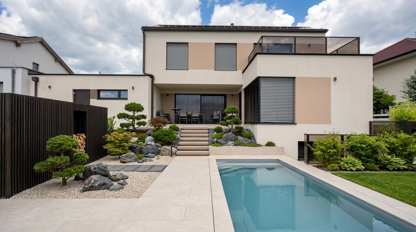 Landscape design in Contemporary Yard style — Yard by GenRoom AI