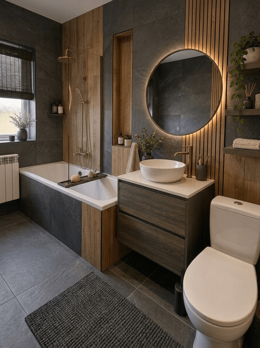 Japandi Bathroom design — interior photo by GenRoom AI