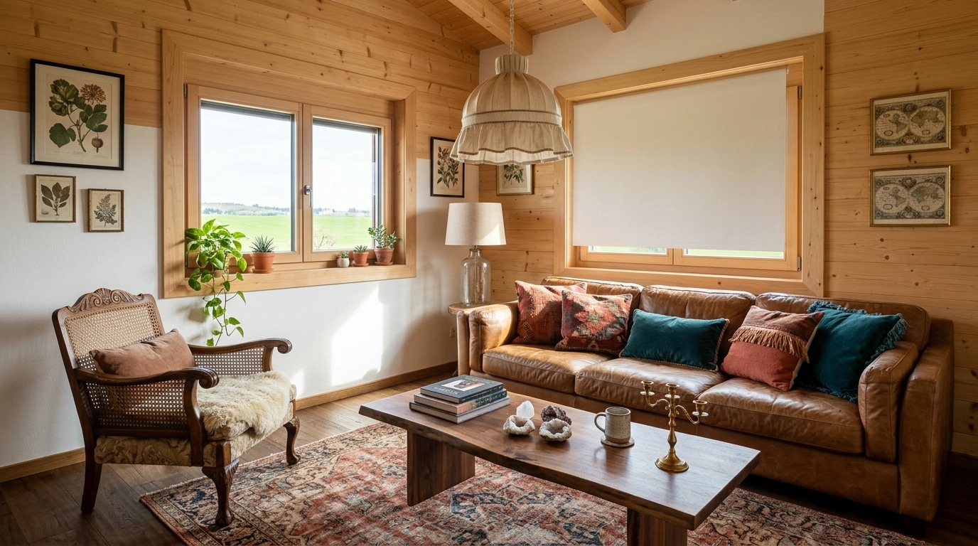 Interior design in Bohemian style — Living Room by GenRoom AI