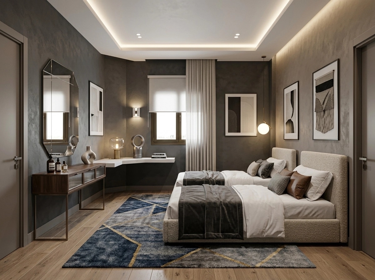 Interior design in Contemporary style — Bedroom by GenRoom AI