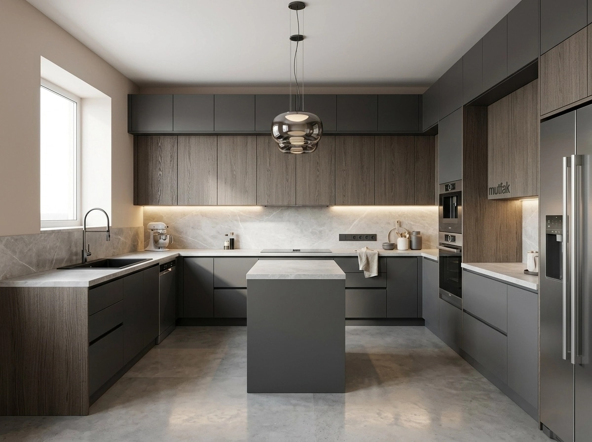 Interior design in Contemporary style — Kitchen by GenRoom AI