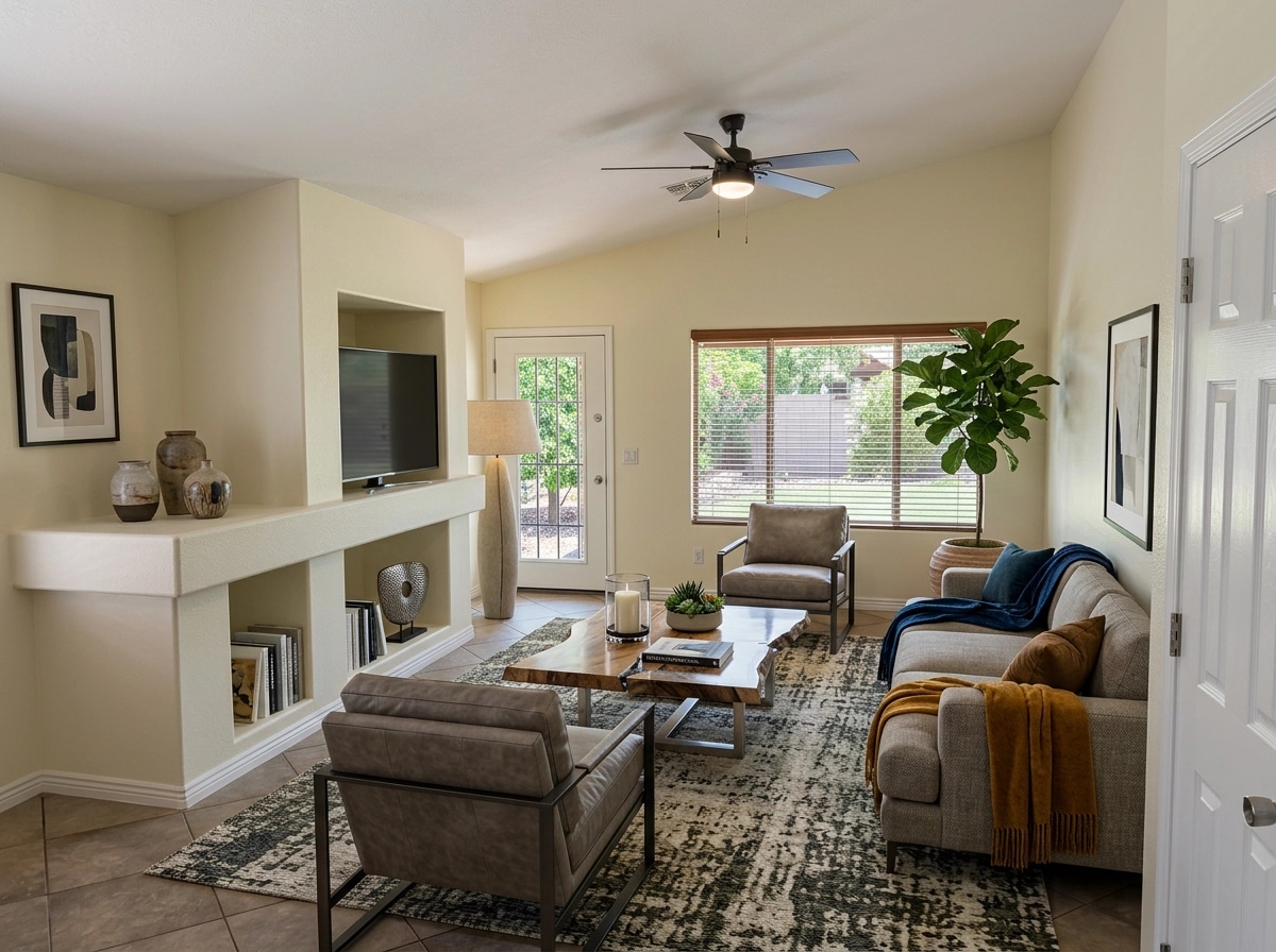 Interior design in Contemporary style — Living Room by GenRoom AI