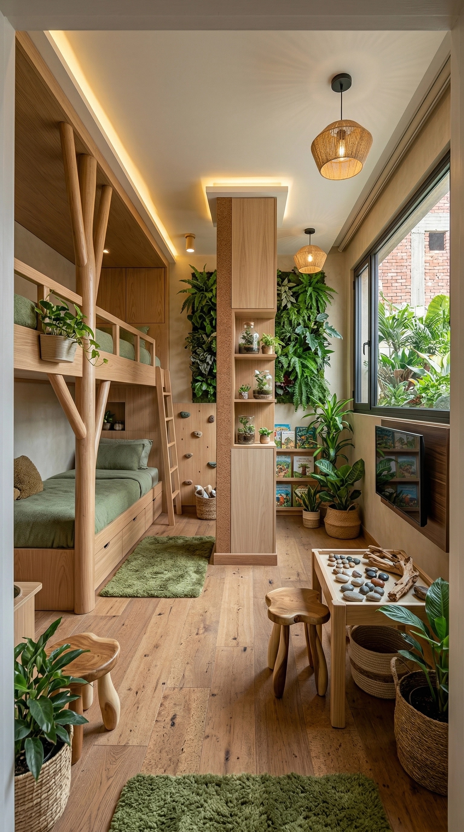 Interior design in Biophilic style — Kids Room by GenRoom AI