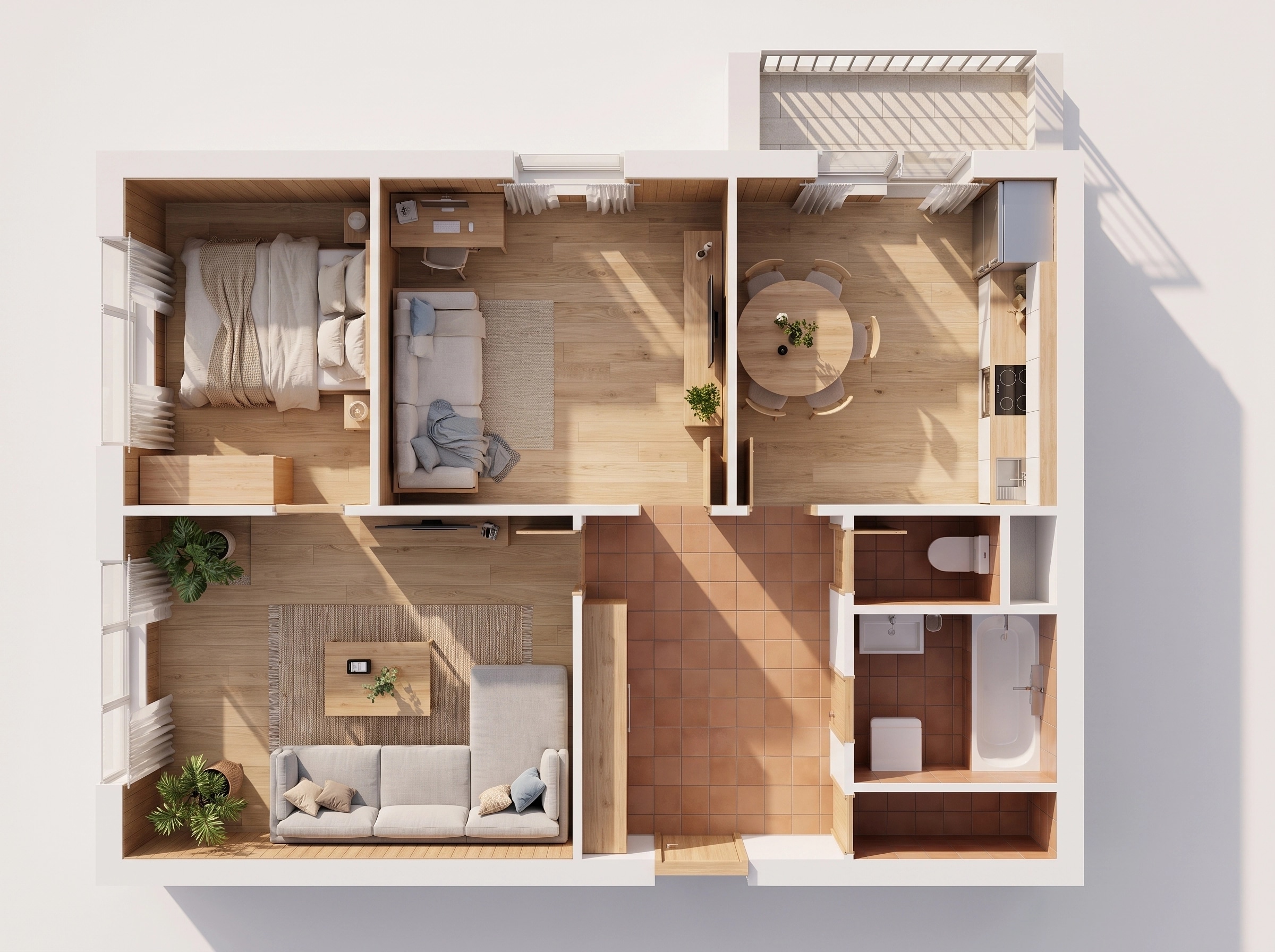 Scandinavian Living Room design — interior photo by GenRoom AI