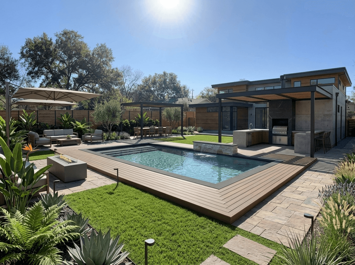 Yard design in no_style style — photo by GenRoom AI