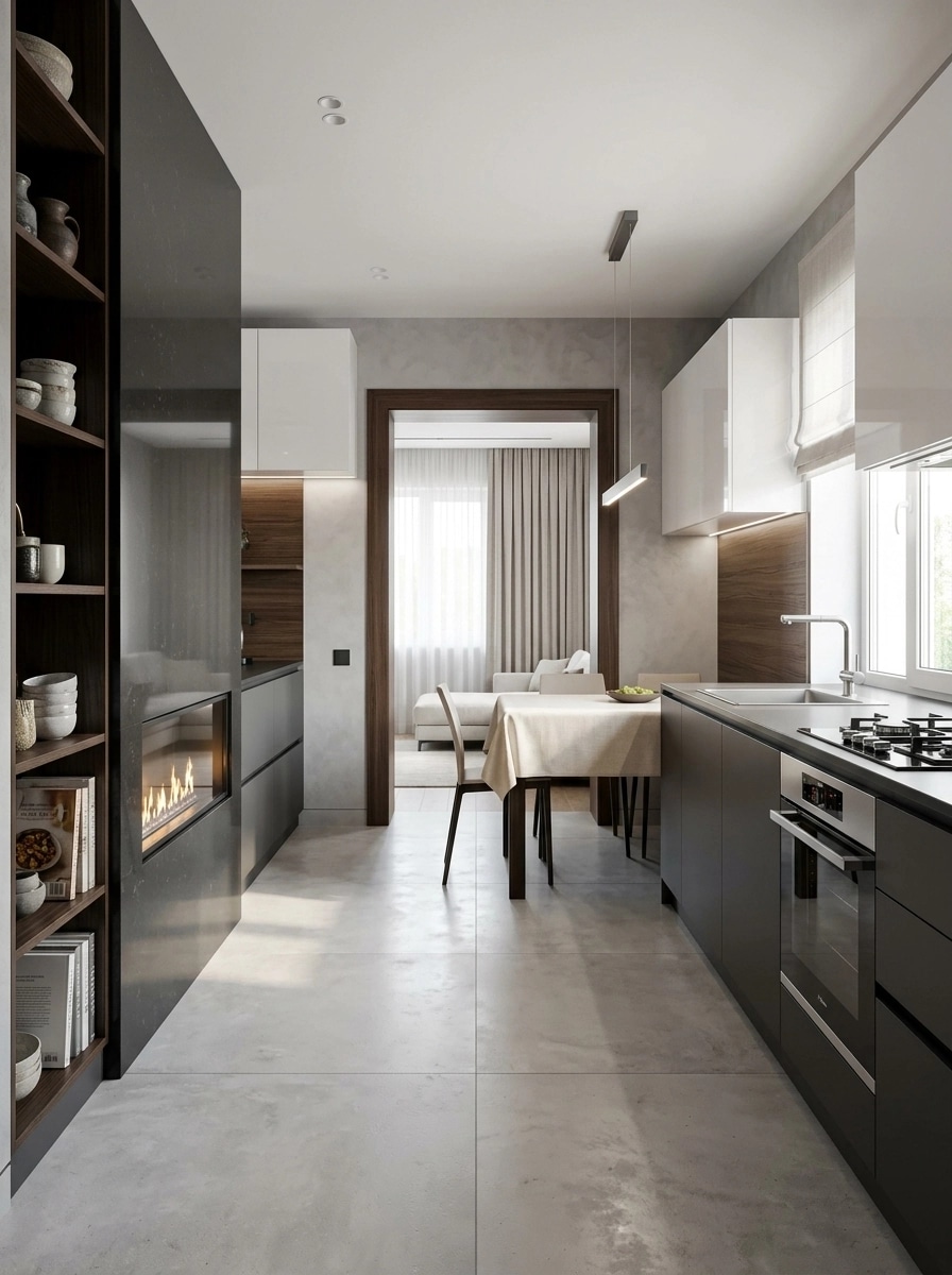Interior design in Contemporary style — Kitchen by GenRoom AI