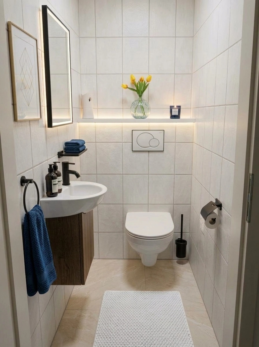 Bathroom interior in Contemporary style — photo by GenRoom AI