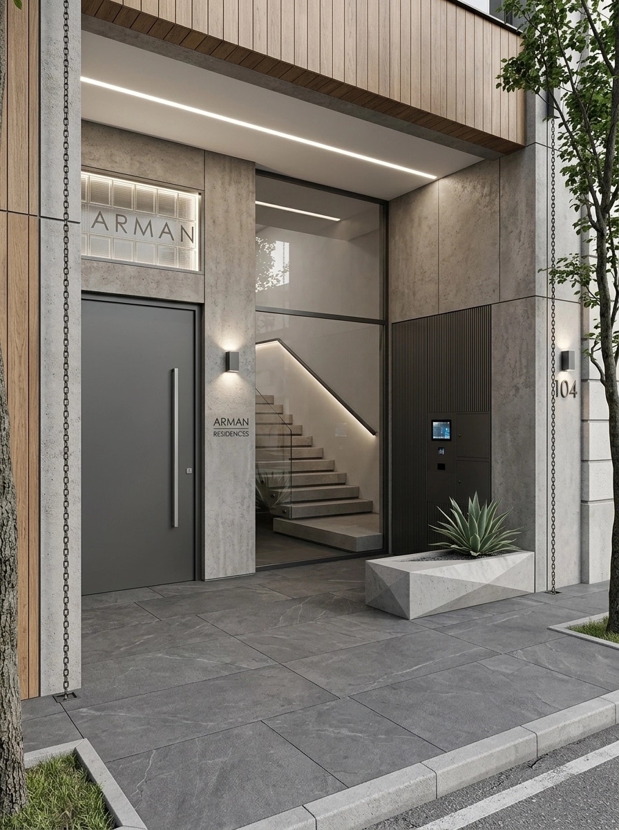 Minimalist Facade Facade design — facade photo by GenRoom AI