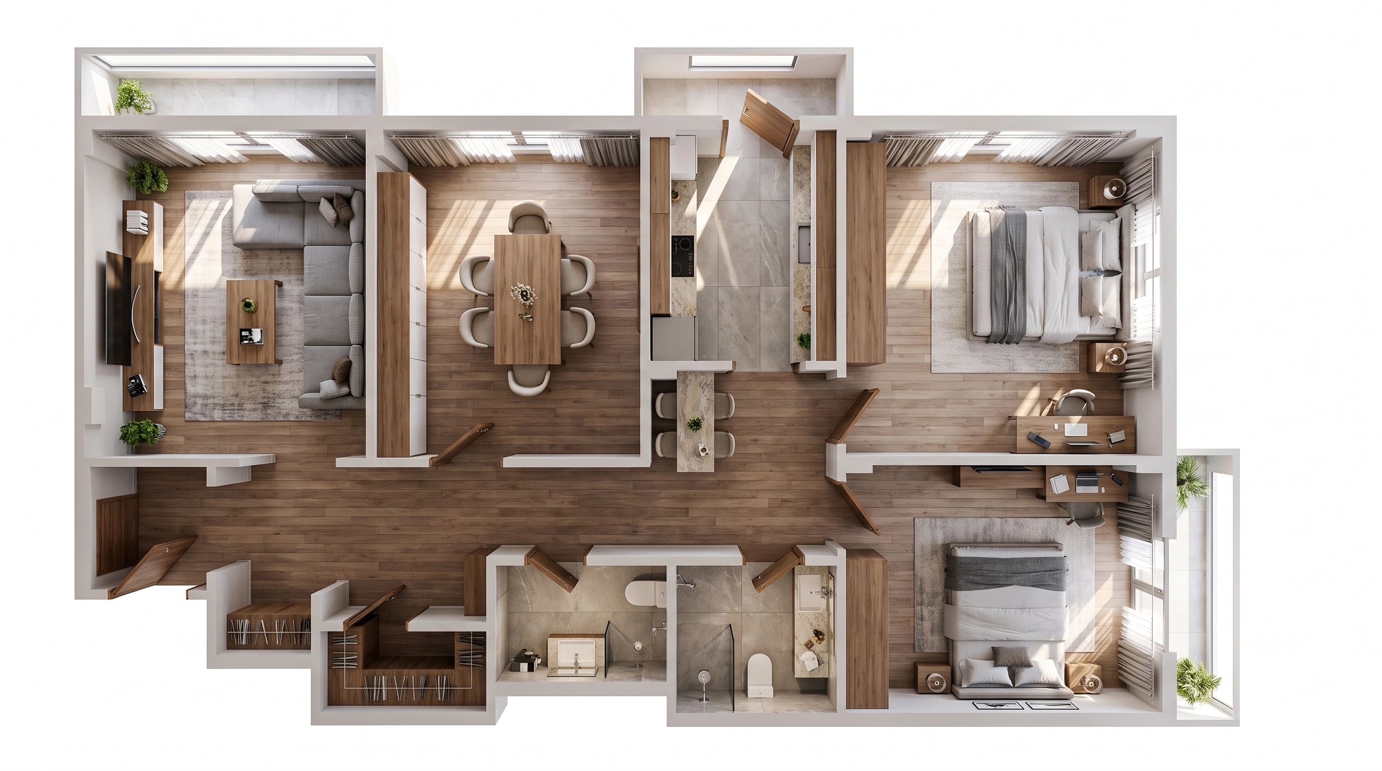 Interior design in Contemporary style — Living Room by GenRoom AI