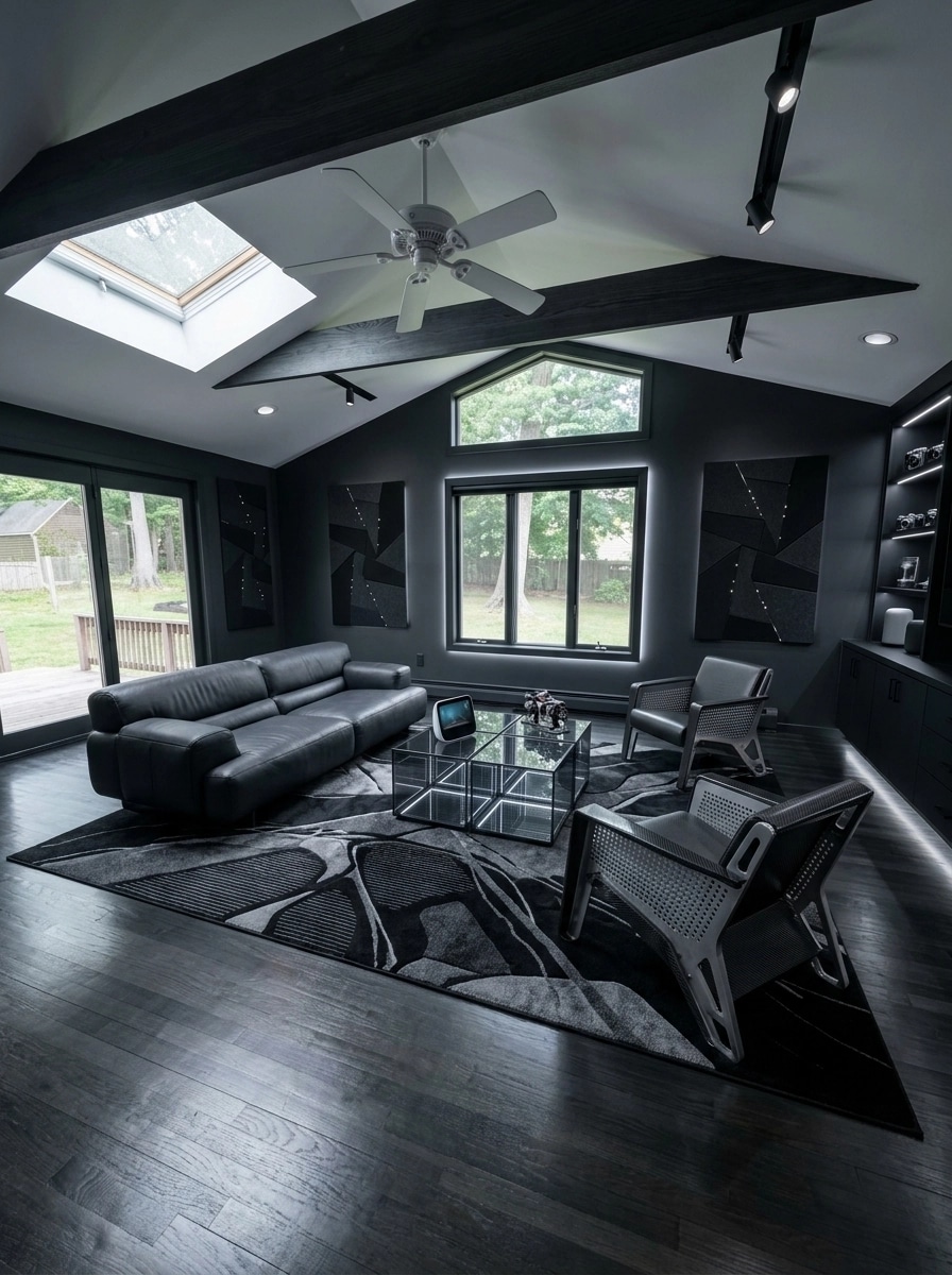 Interior design in Blacktec style — Living Room by GenRoom AI