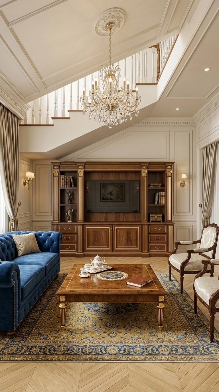 Interior design in Neoclassic style — Living Room by GenRoom AI